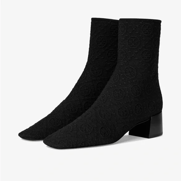 Tory Burch stretch ankle logo jacquard boot - Picture 11 of 11